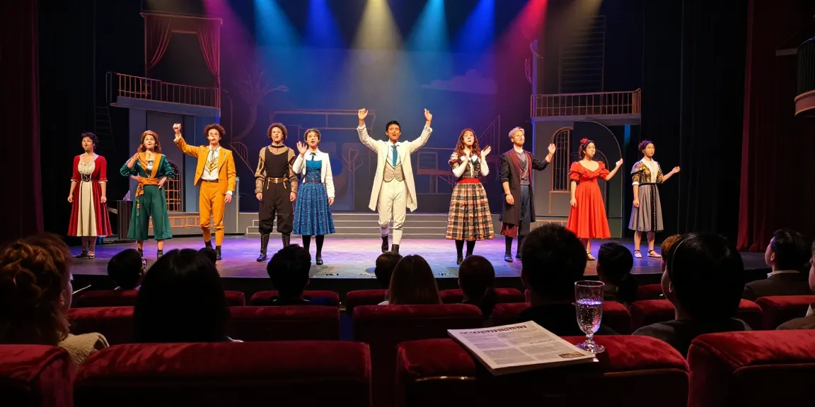 Experience the excitement of ROKOK88 login at a vibrant theatre performance with actors captivating the audience.