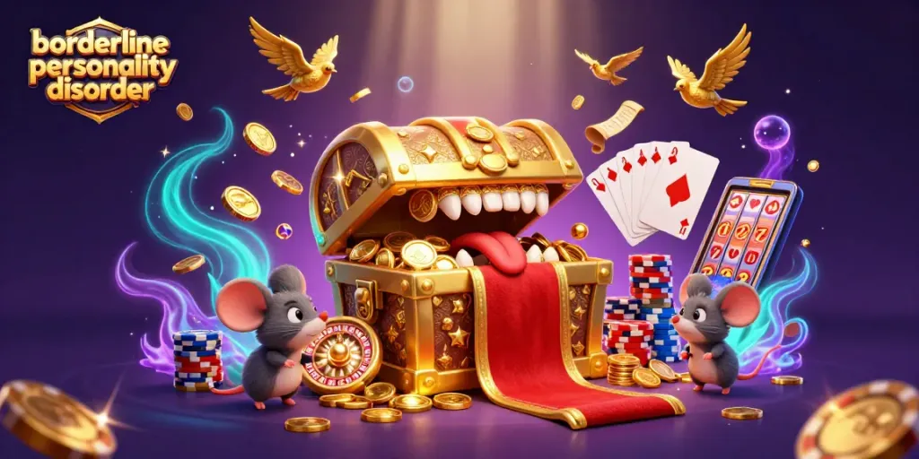Experience the thrill of borderline personality disorder gaming with captivating treasure elements and dynamic action.
