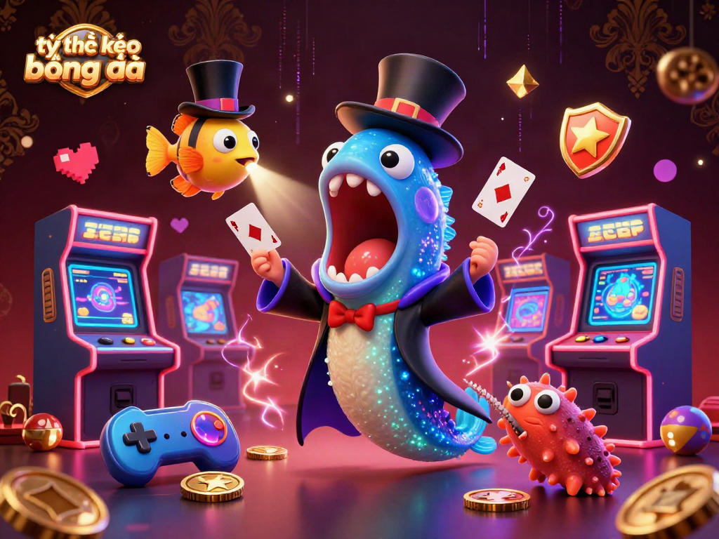 Experience the thrill of tỷ lệ kèo bóng đá with a magical scene of sea creatures performing in a vibrant casino.