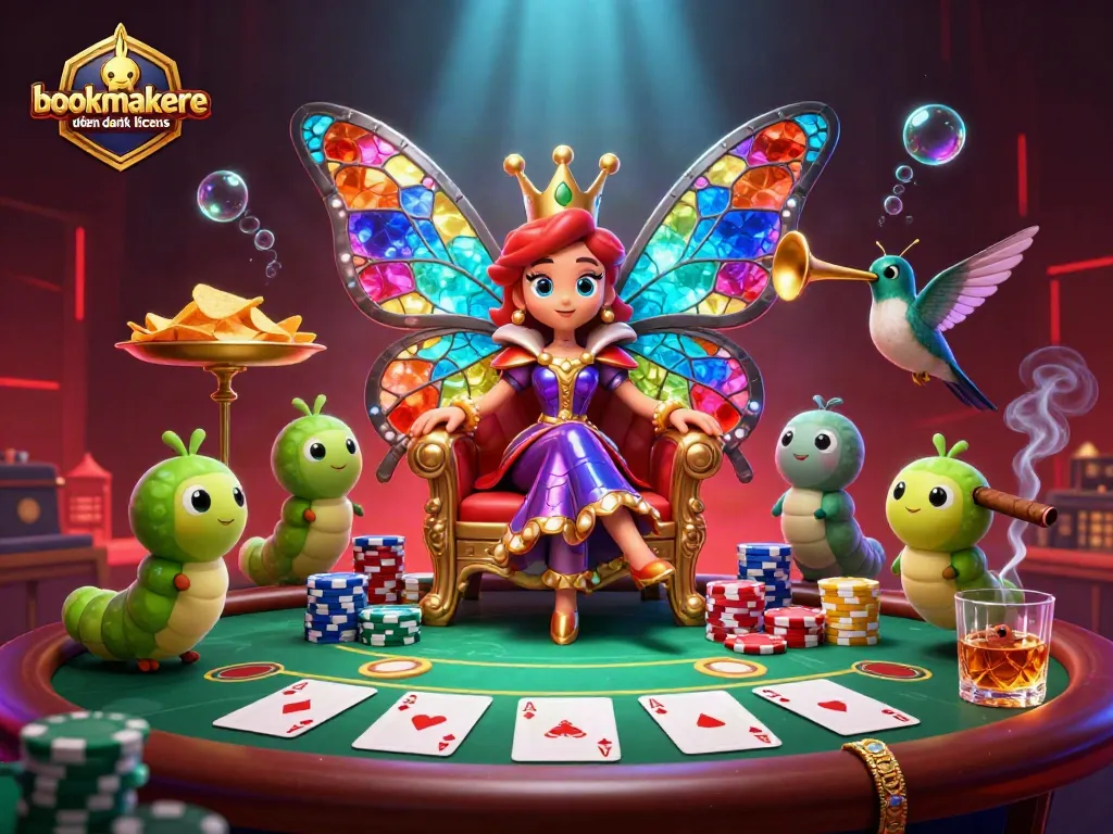 Engage with top bookmakere uden dansk licens through a vibrant casino-themed 3D illustration