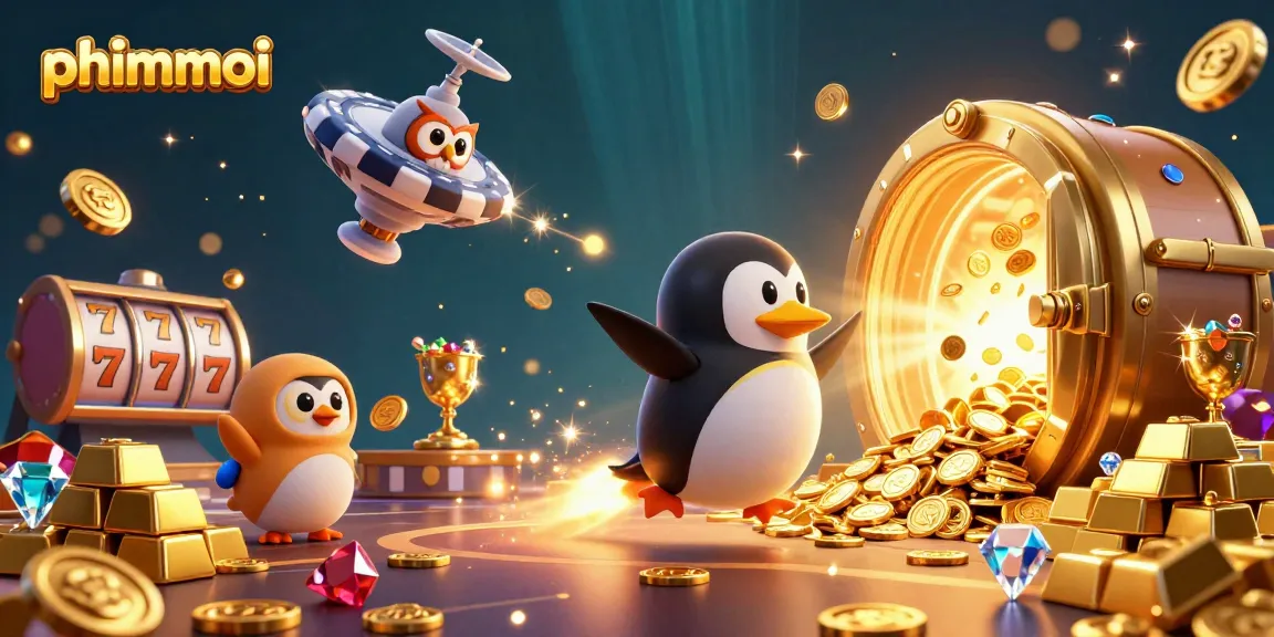 Experience exciting wins in phimmoi at a casino-themed event featuring vibrant characters and dynamic visuals.